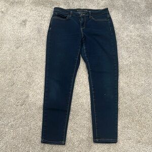 EUC MK Michael Kors Brand Women's Dark Blue Jeans Denim Size 10 Izzy Skinny